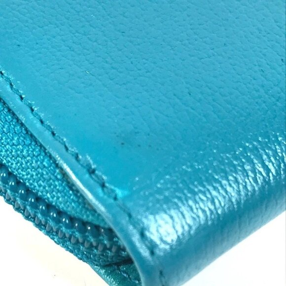 CHANEL Camellia CC CC Mark Zip Around Long Wallet Long Wallet Leather blue - Picture 7 of 16